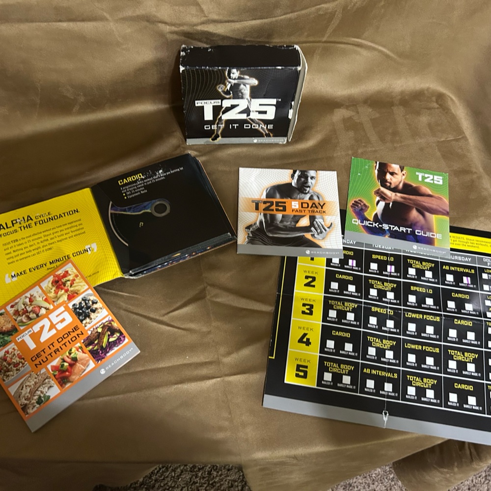 T25 Workout DVD Set with Guide